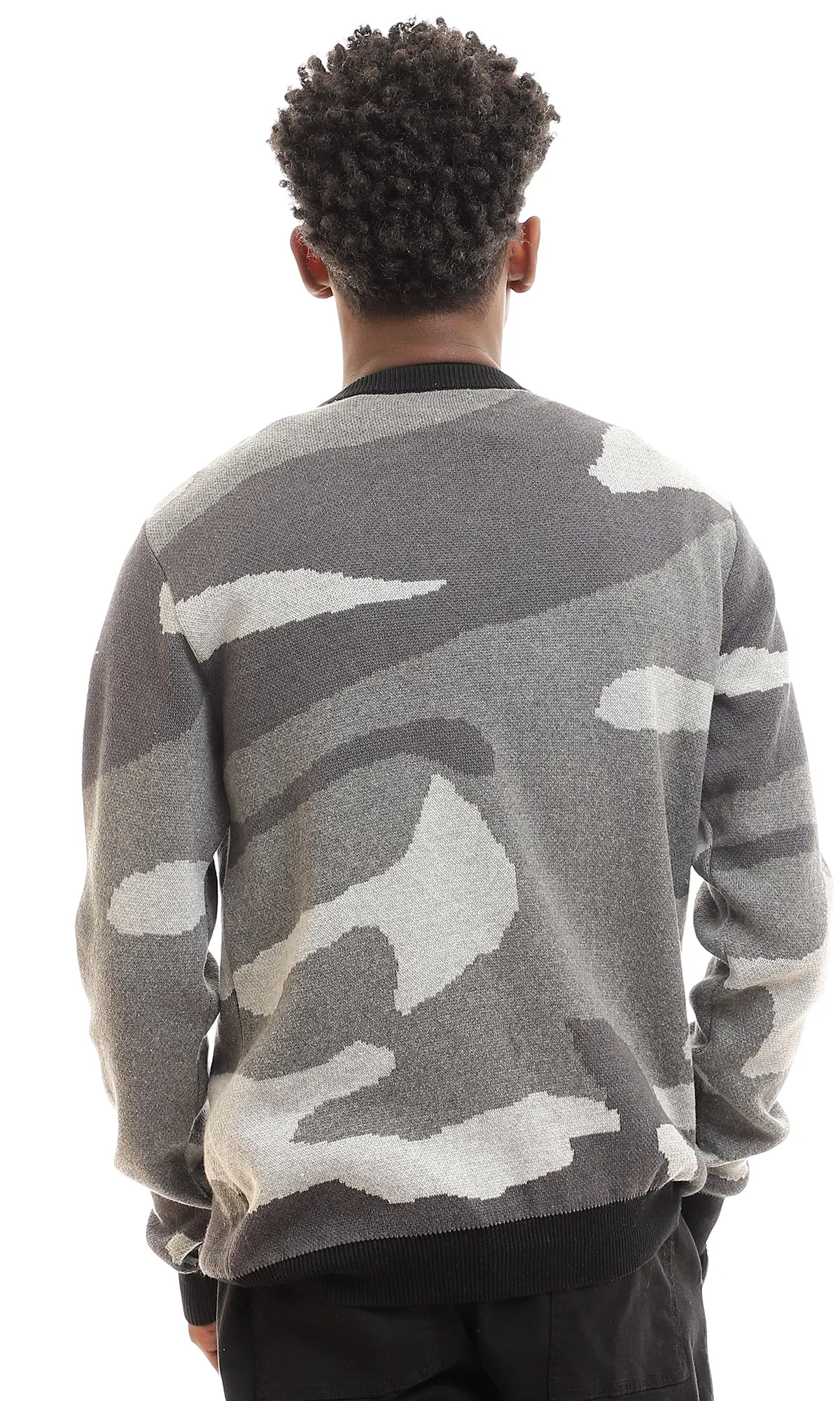 96287 Camouflage Grey Shades Full Sleeves Pullover