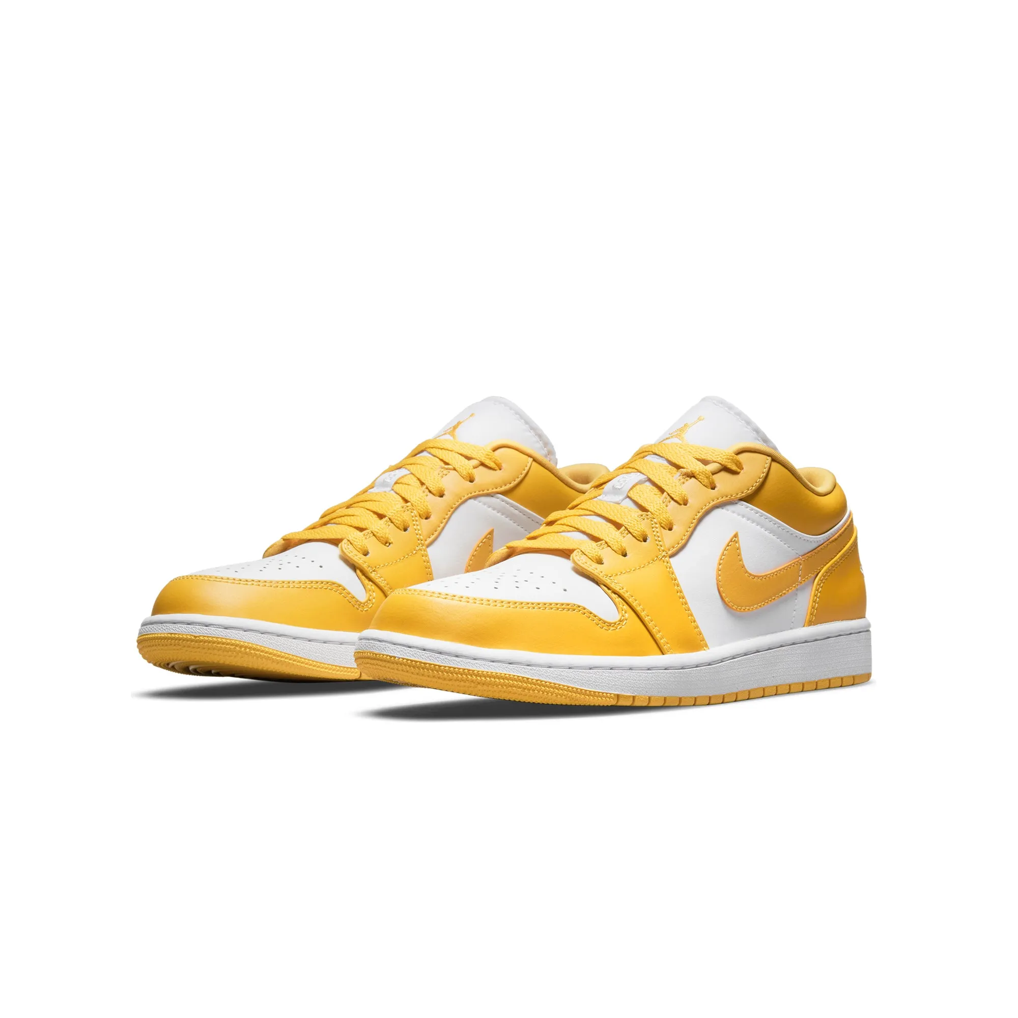 Air Jordan Mens 1 Low Shoes White/Pollen