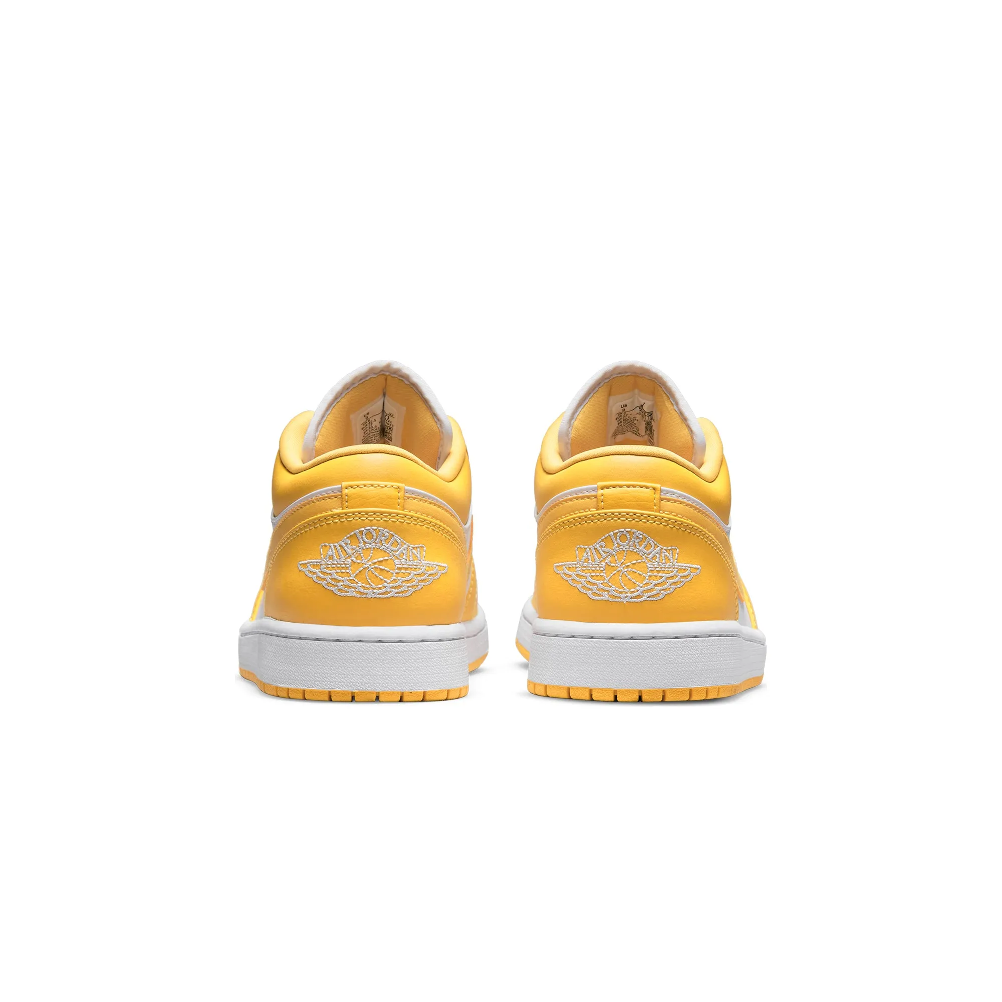 Air Jordan Mens 1 Low Shoes White/Pollen