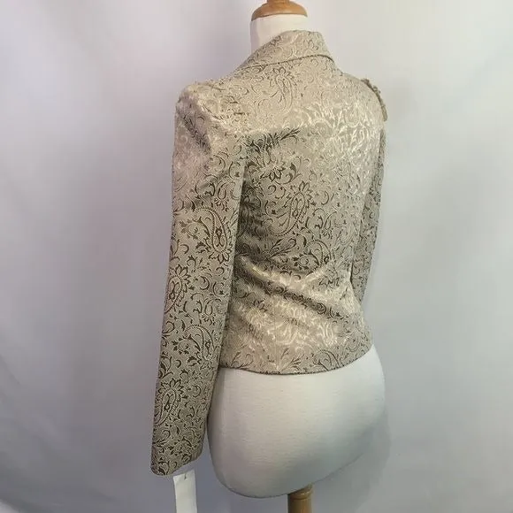 Alberto Makali NWT Champagne Brocade Jacket