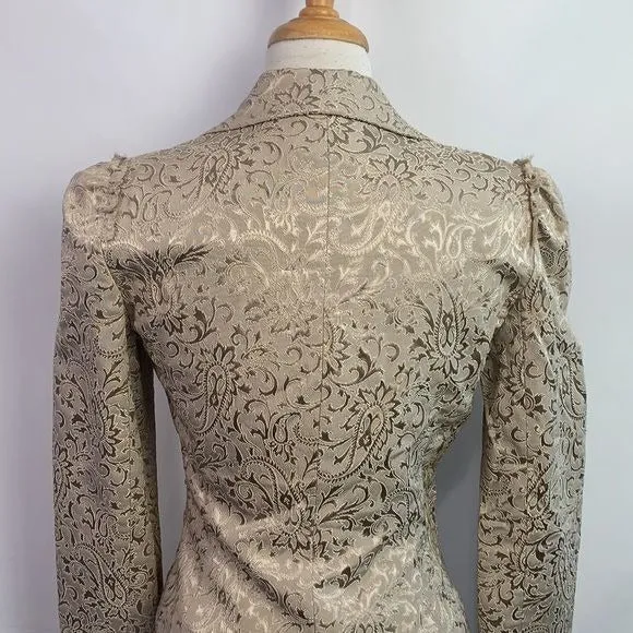 Alberto Makali NWT Champagne Brocade Jacket