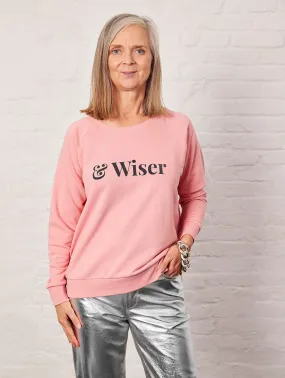 & WISER SWEATSHIRT DUSTY PINK /  GREY