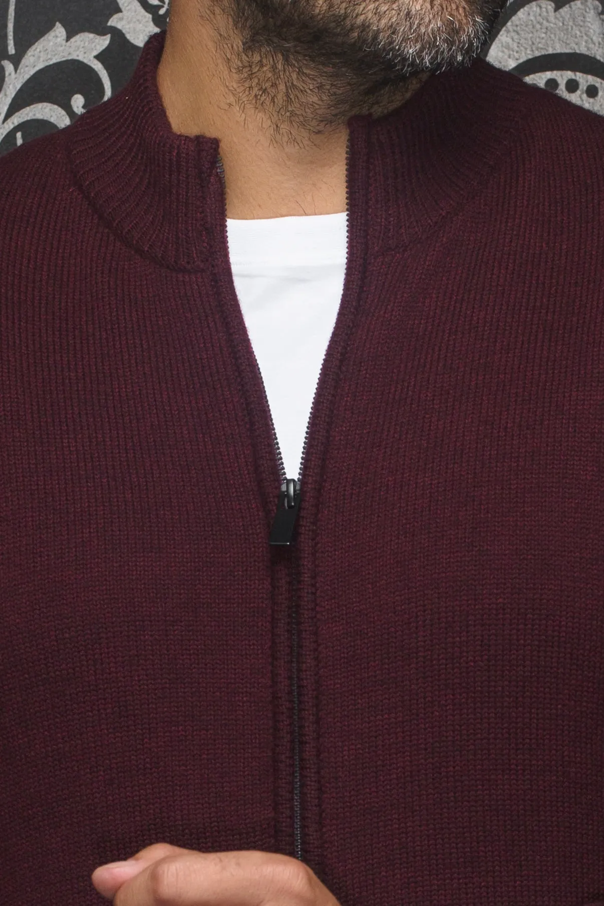 Au Noir Sweaters | Esteban Burgundy