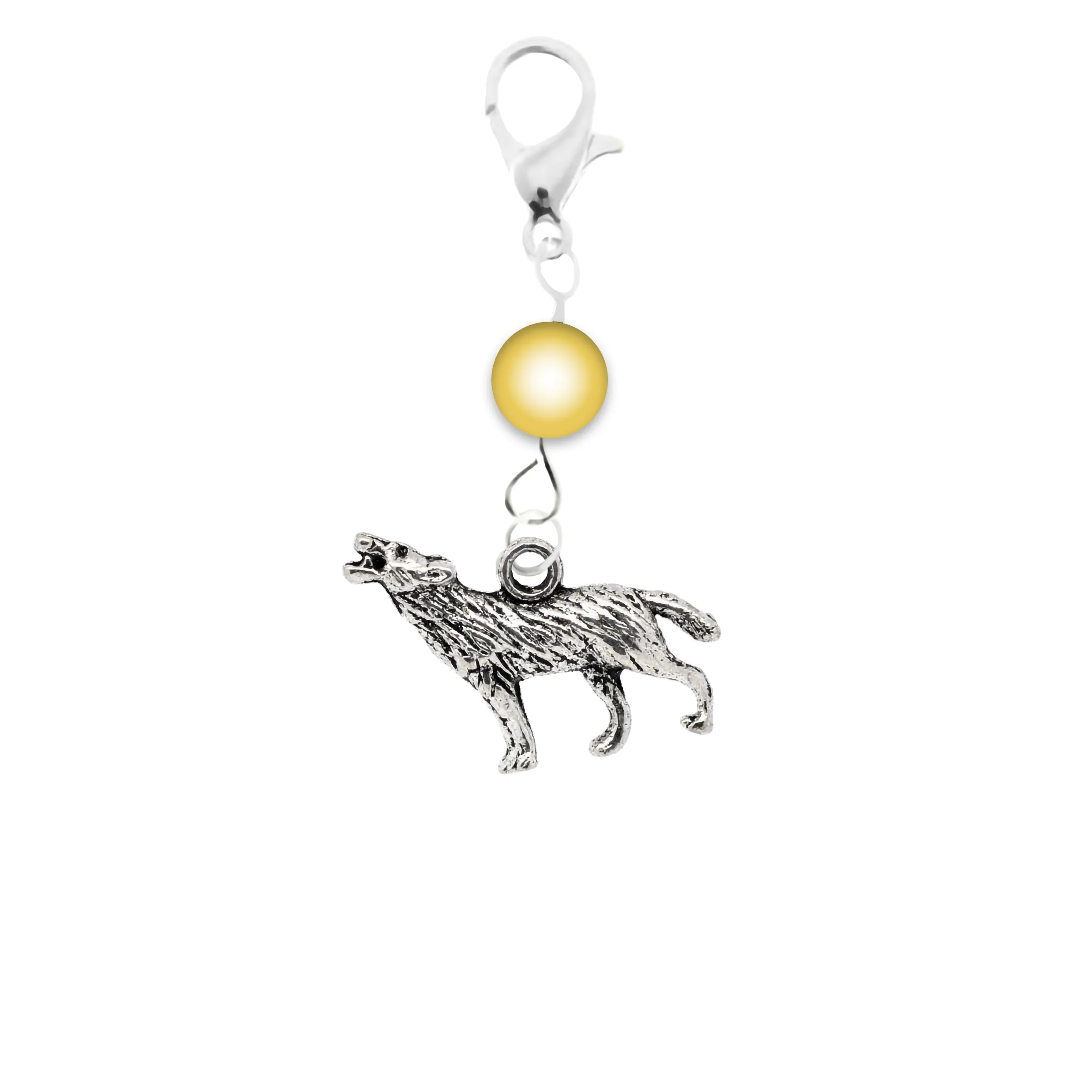 AVBeads Accessory Charm Clips Clip-On Wolf Charm ACC-09317-A2