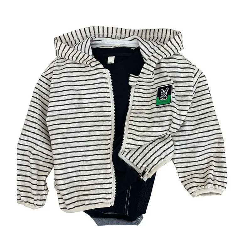 Baby Kid Boys Striped Jackets Outwears