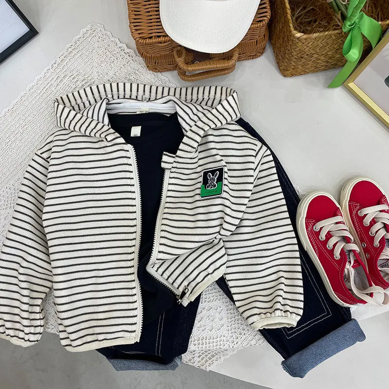 Baby Kid Boys Striped Jackets Outwears