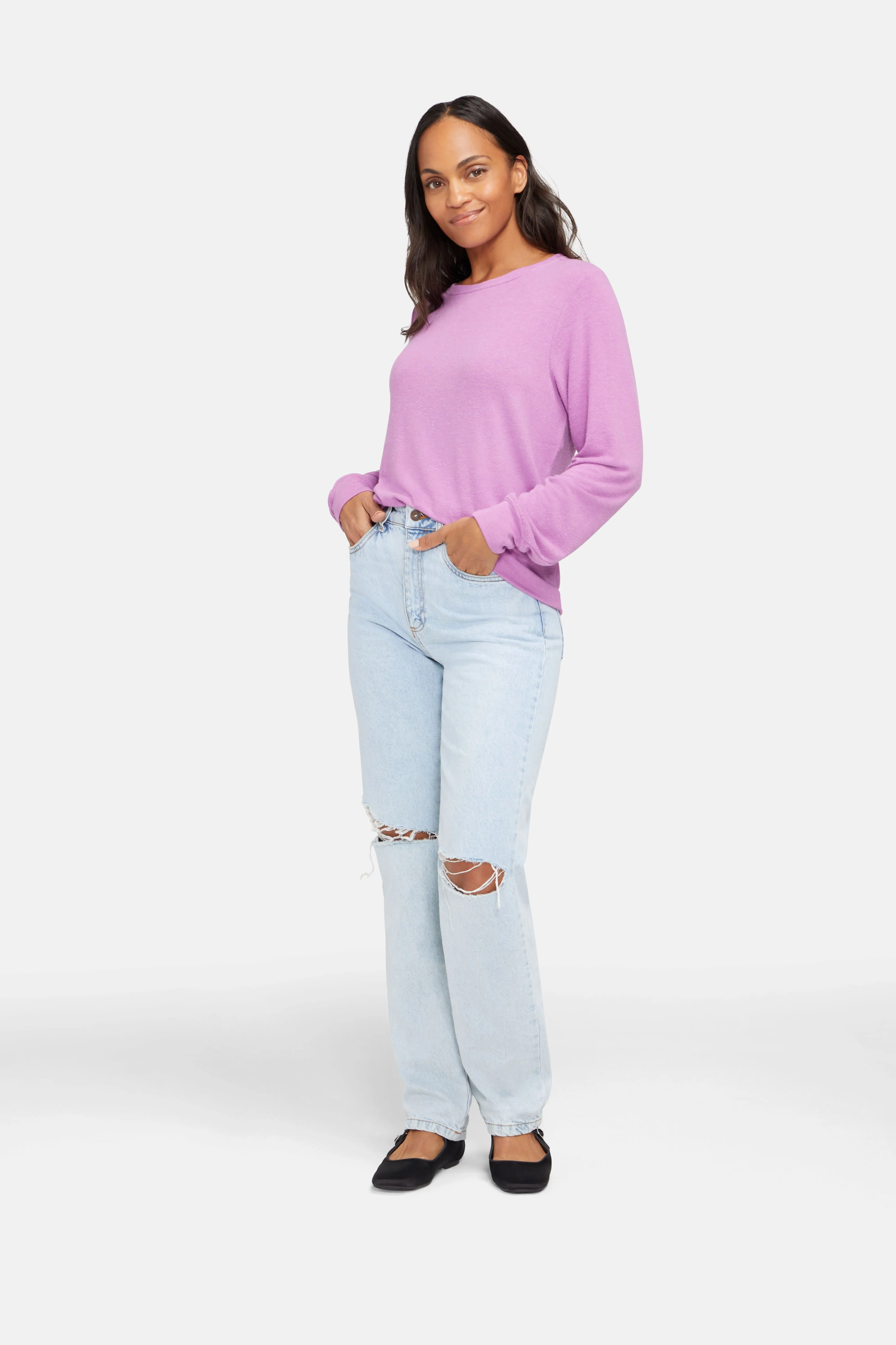 Baggy Beach Jumper | Radiant Orchid