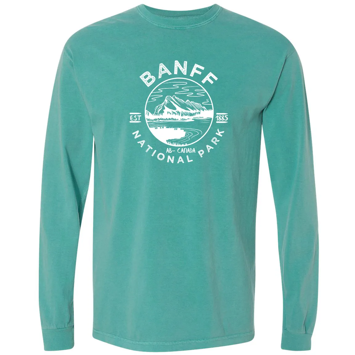 Banff National Park Comfort Colors Long Sleeve T Shirt