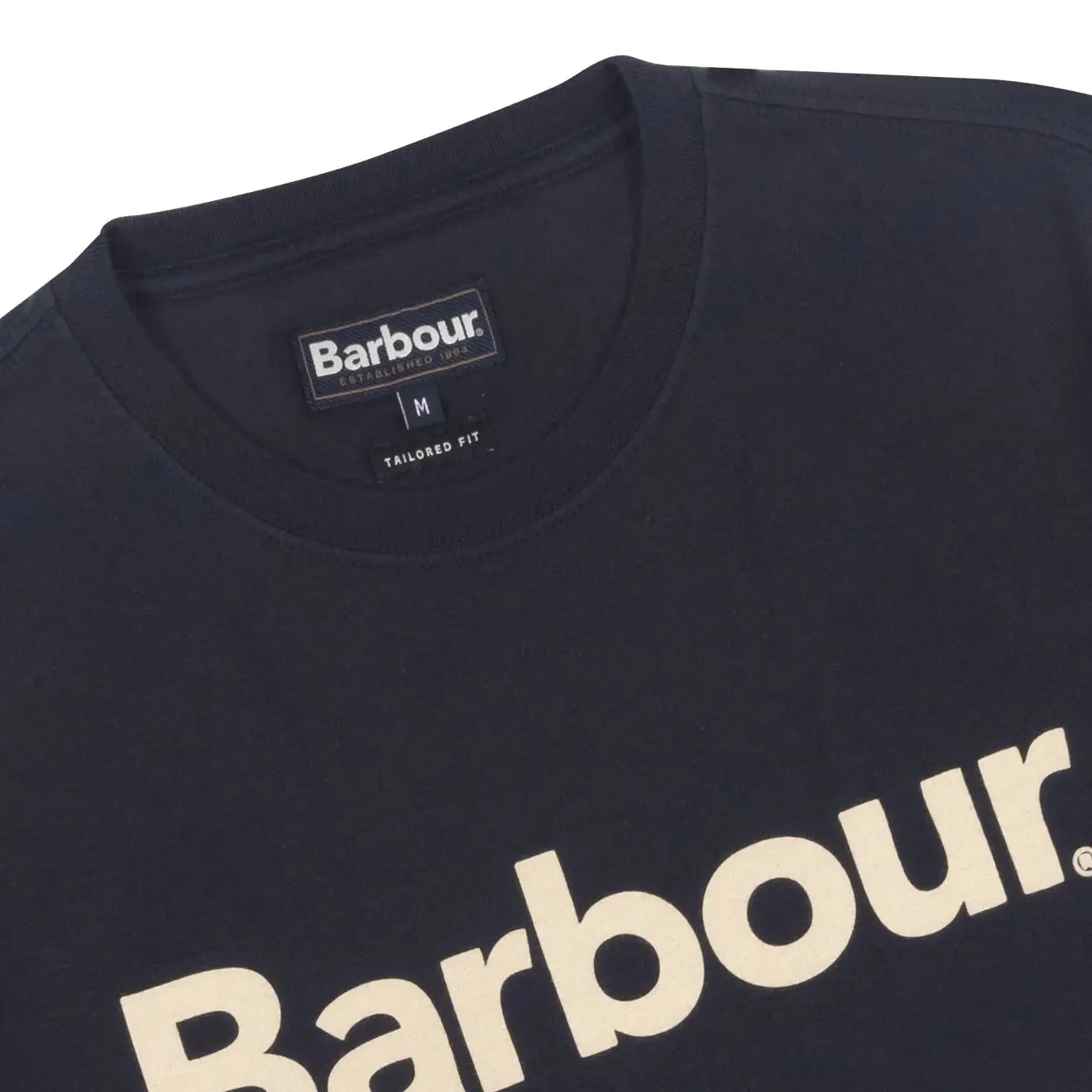 Barbour Logo T-Shirt New Navy