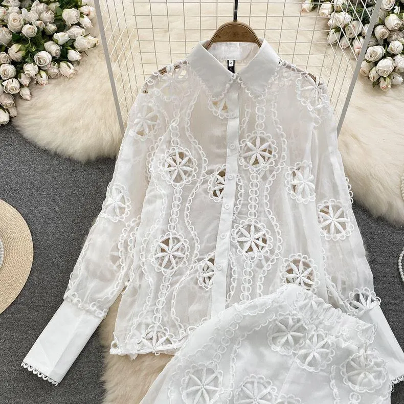 Belleza Summer Coord Set inWhite