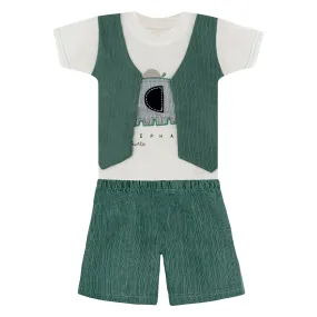 Boys Elephant Print Clothing Set