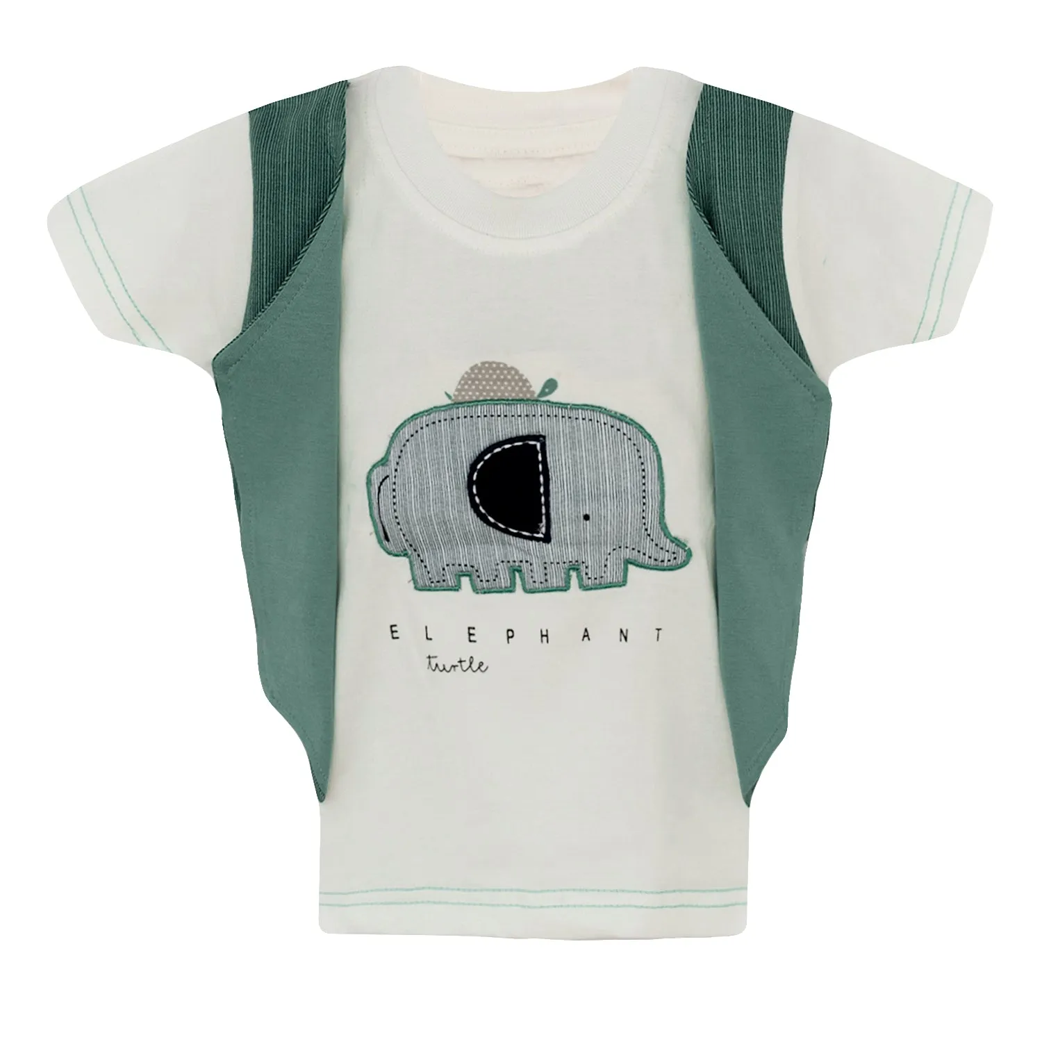 Boys Elephant Print Clothing Set