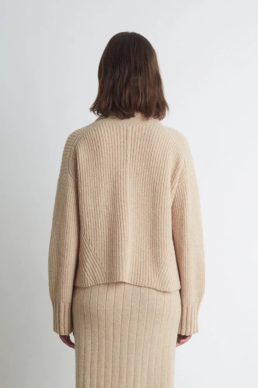 BRYNN SWEATER | PALE CAMEL