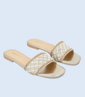 BW8751-GOLDEN-Women Formal Slipper