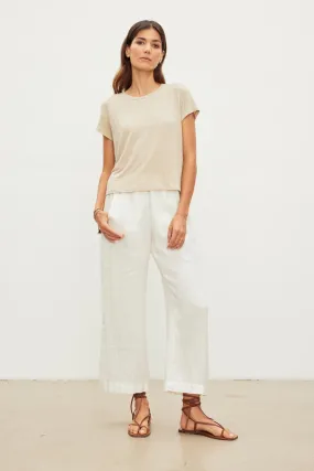 CASEY LINEN KNIT TOP (ANCIENT) - VELVET