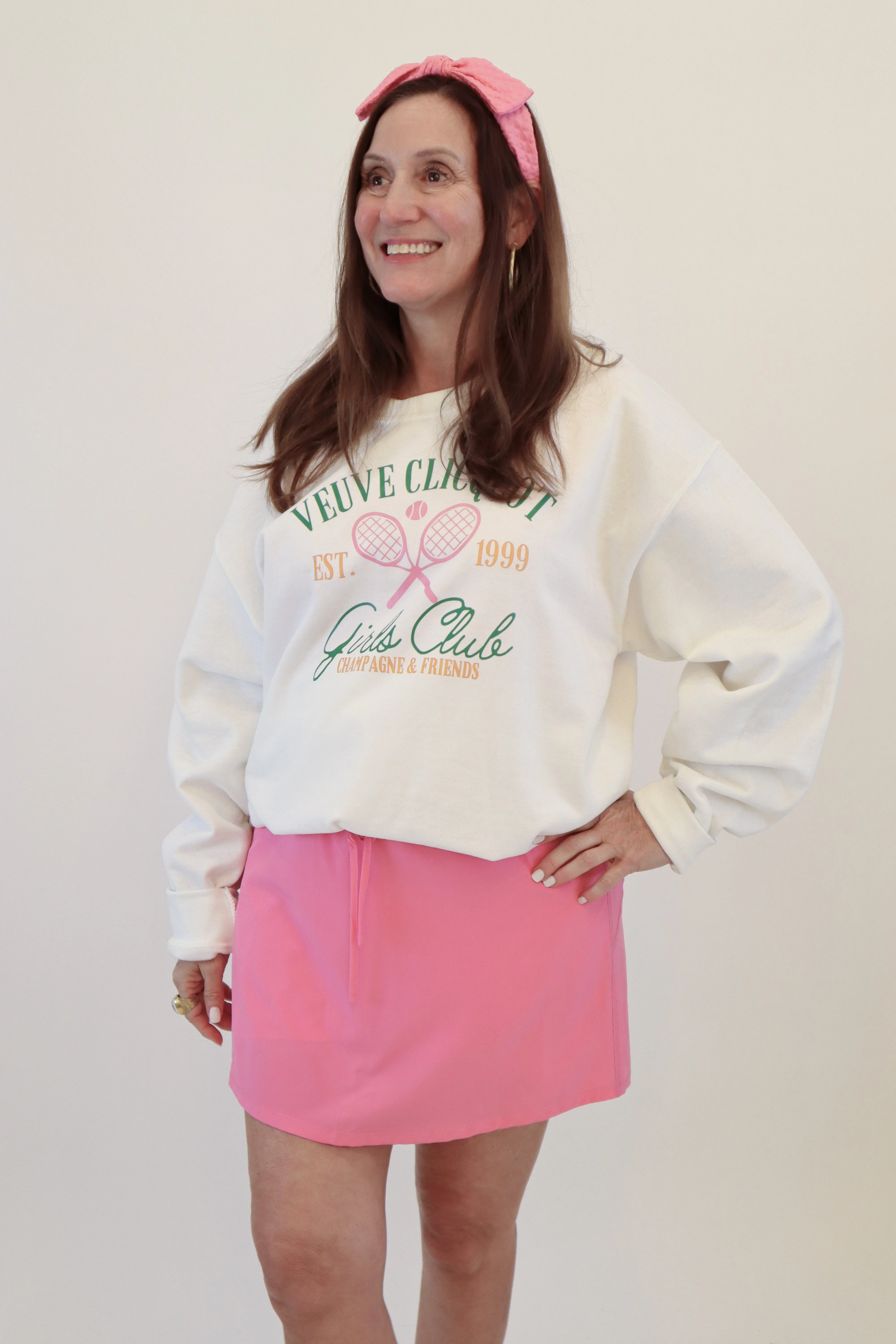 Champagne Club, Tennis, Sweatshirt, Graphic Apparel