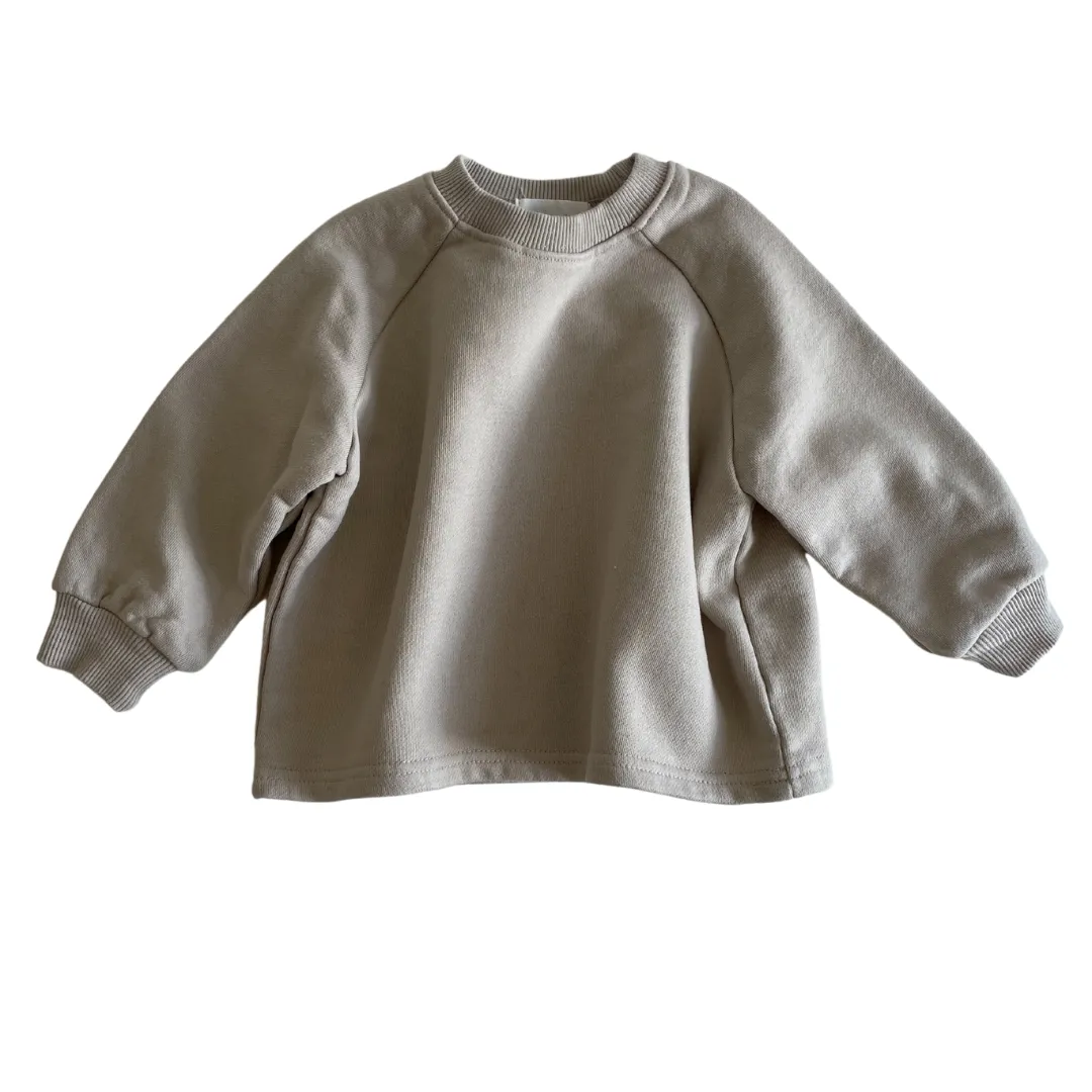 Cotton Sweatshirt - Stone