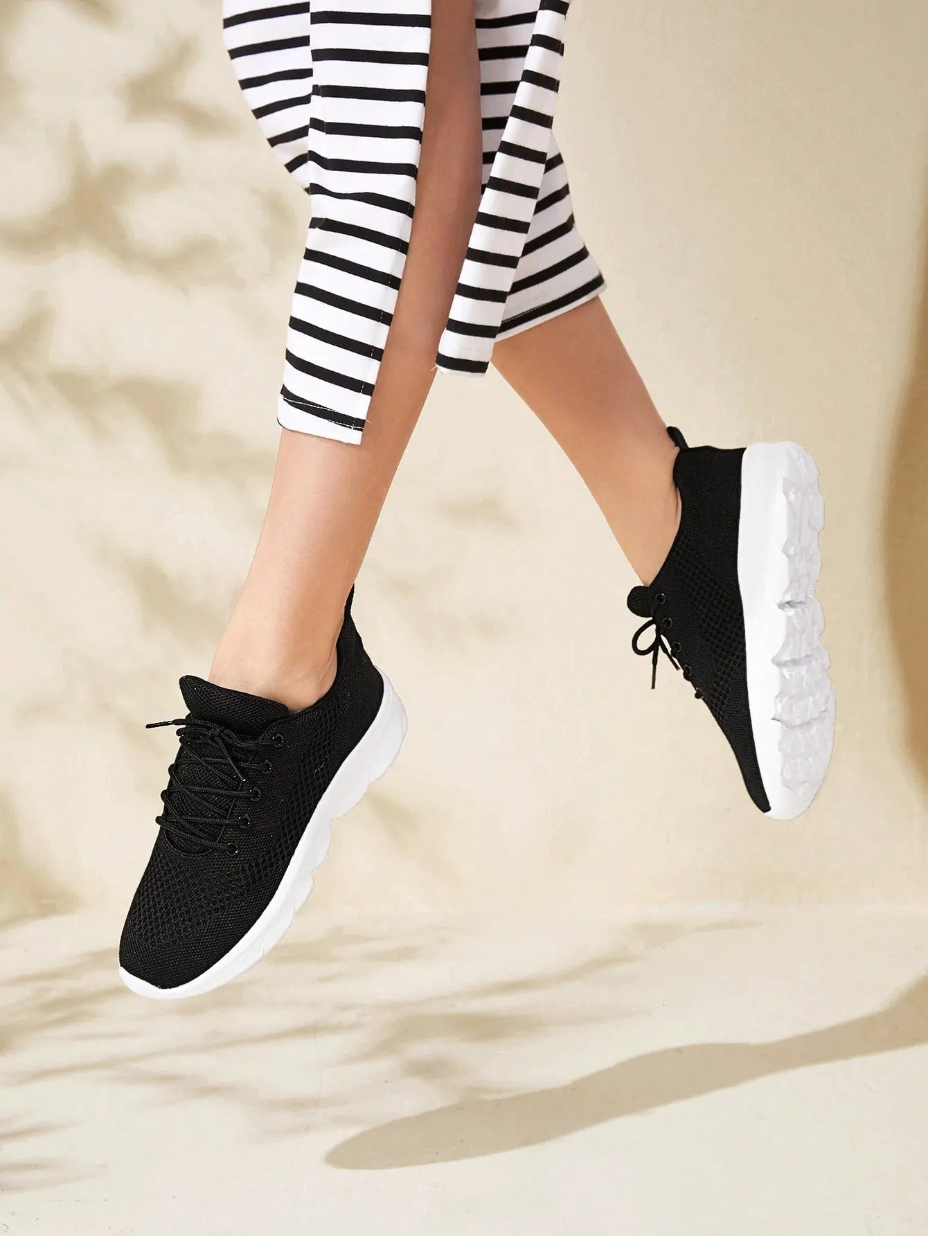 CUCCOO BASICS Women Shoes Fashion Comfortable Light Running Outdoor Black Sneaker For Summer Vacation Shoes Summer Sale Sports Shoes Casual Shoes Back To School Shoes College Student Shoes