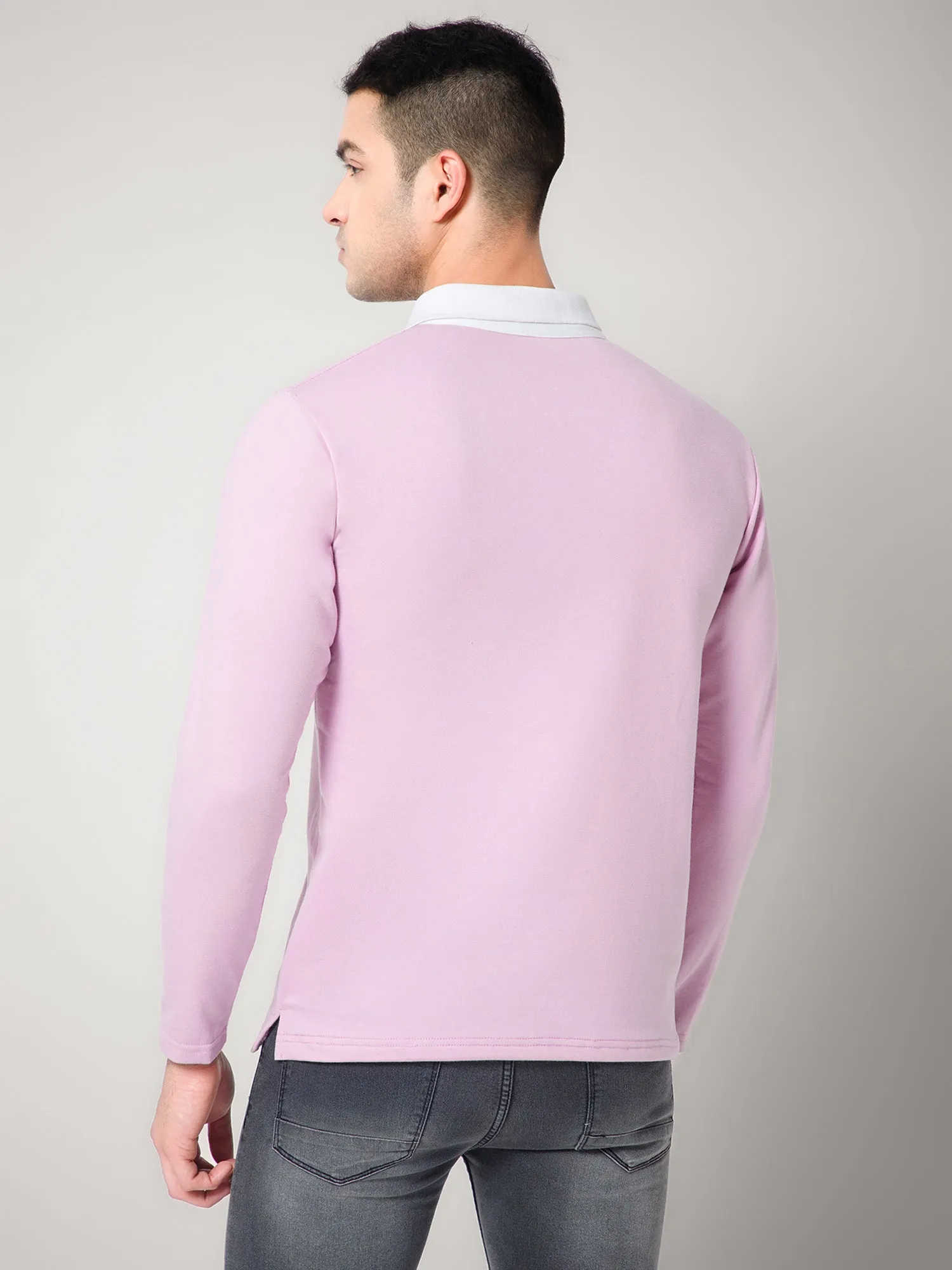 Full sleeves Mauve Collar T-shirt