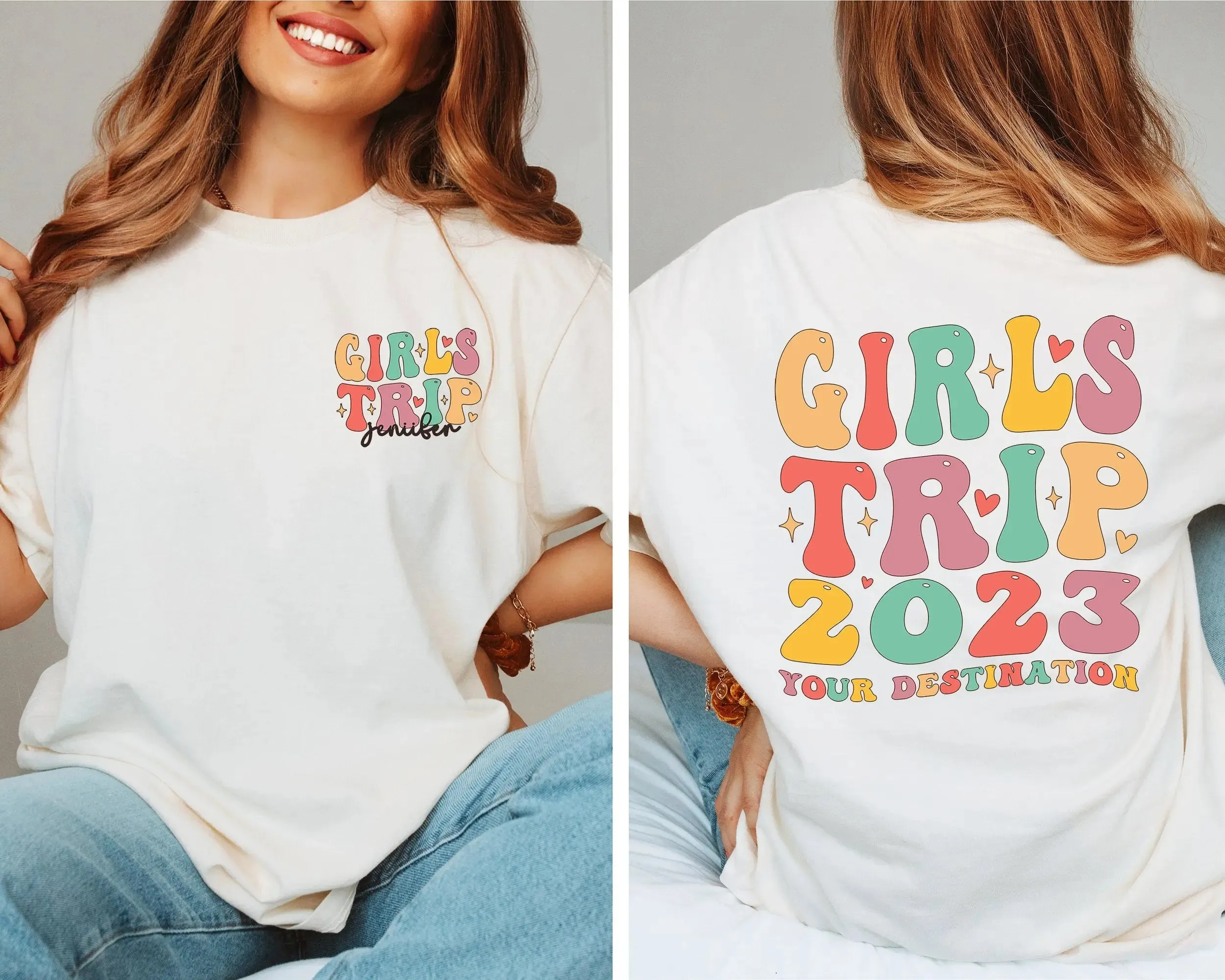 Girls Trip 2023 Shirt, Girls Vacation Shirt, Weekend Trip Shirt, Custom Girls Trip Shirt, Summer Vacation Shirt, Summer Trip Shirt, Trip Tee