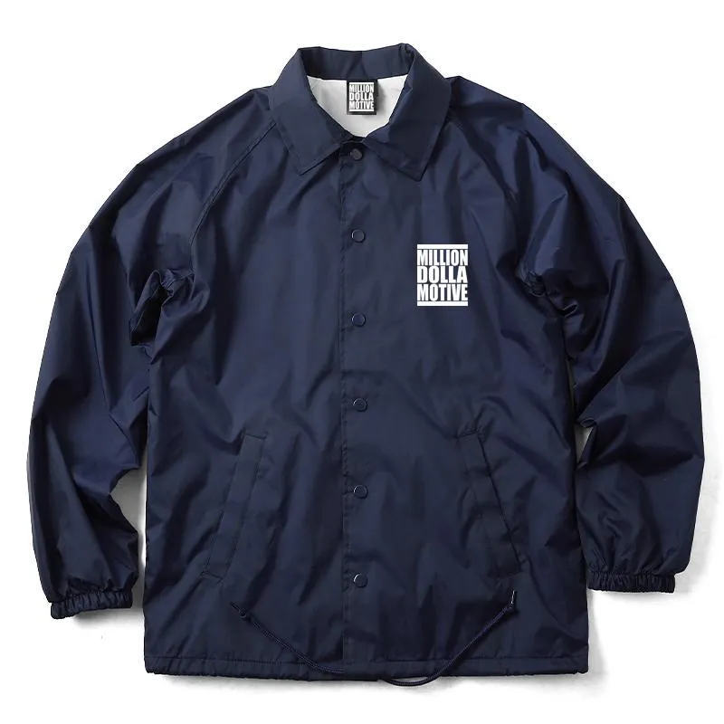 Hustle Stronger - Navy Coaches Jacket