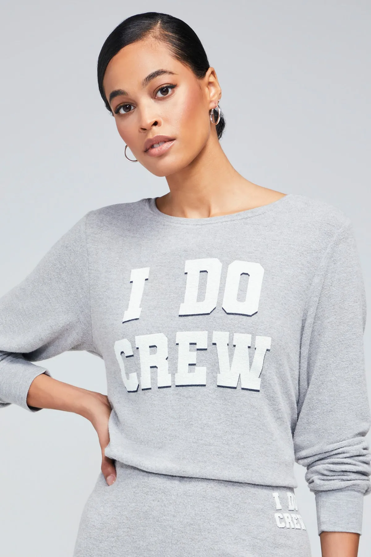 I Do Crew Baggy Beach Jumper | Heather