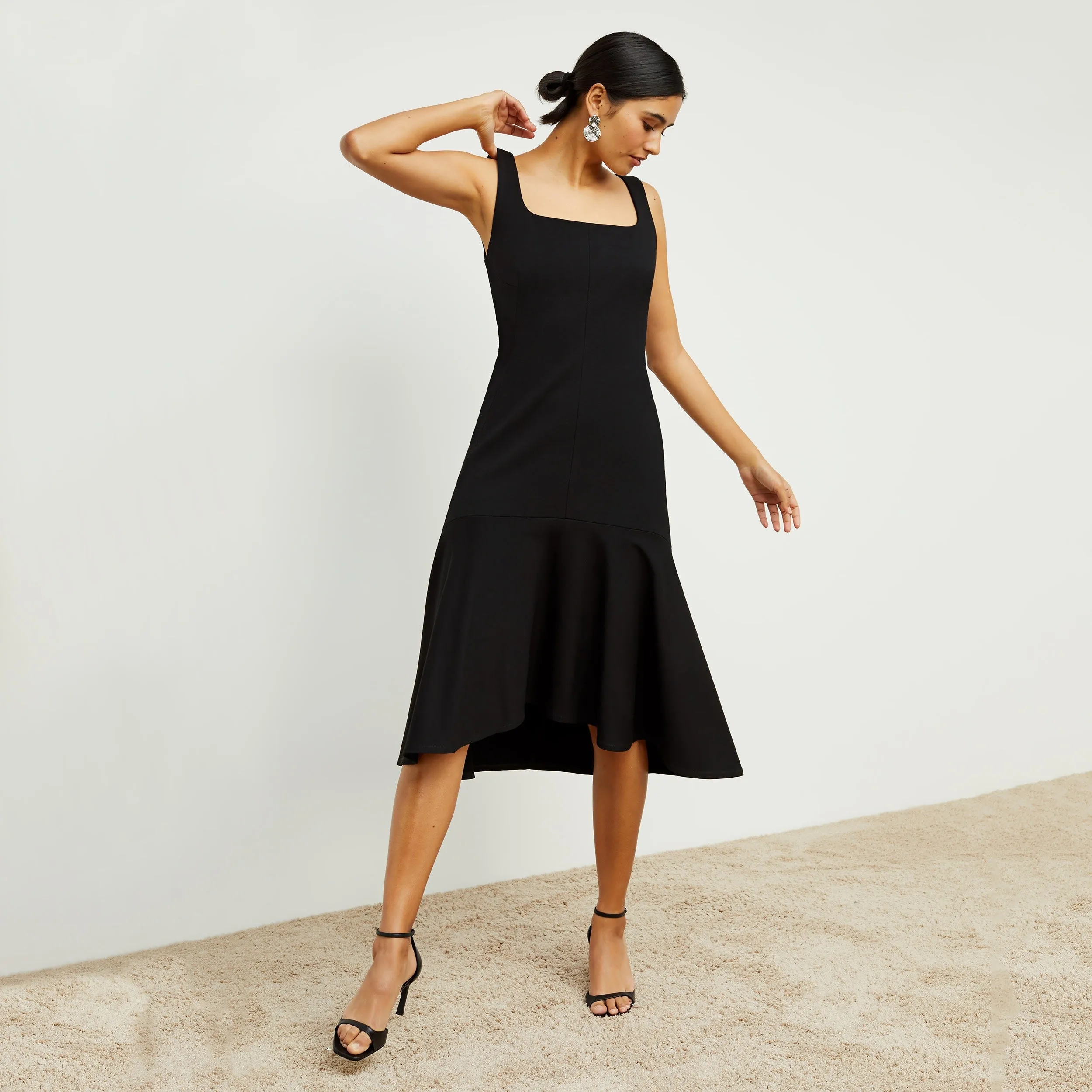 James Dress - Washable Ponte :: Black