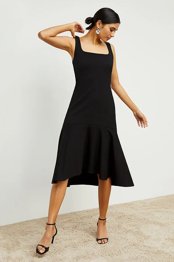 James Dress - Washable Ponte :: Black