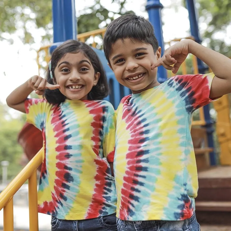 Kids Rainbow Tshirt - Tiedye