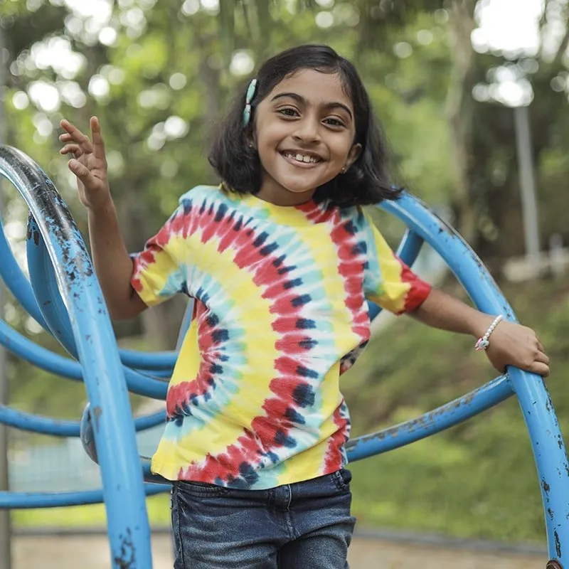 Kids Rainbow Tshirt - Tiedye