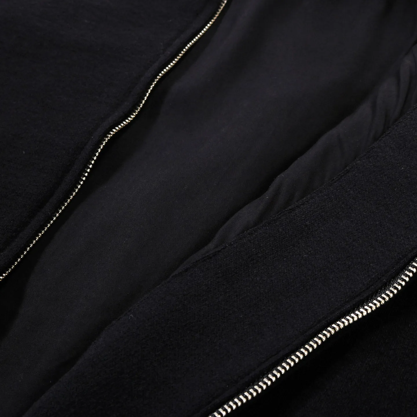 LADY WHITE CO. TEXTURED TRACK JACKET BLACK