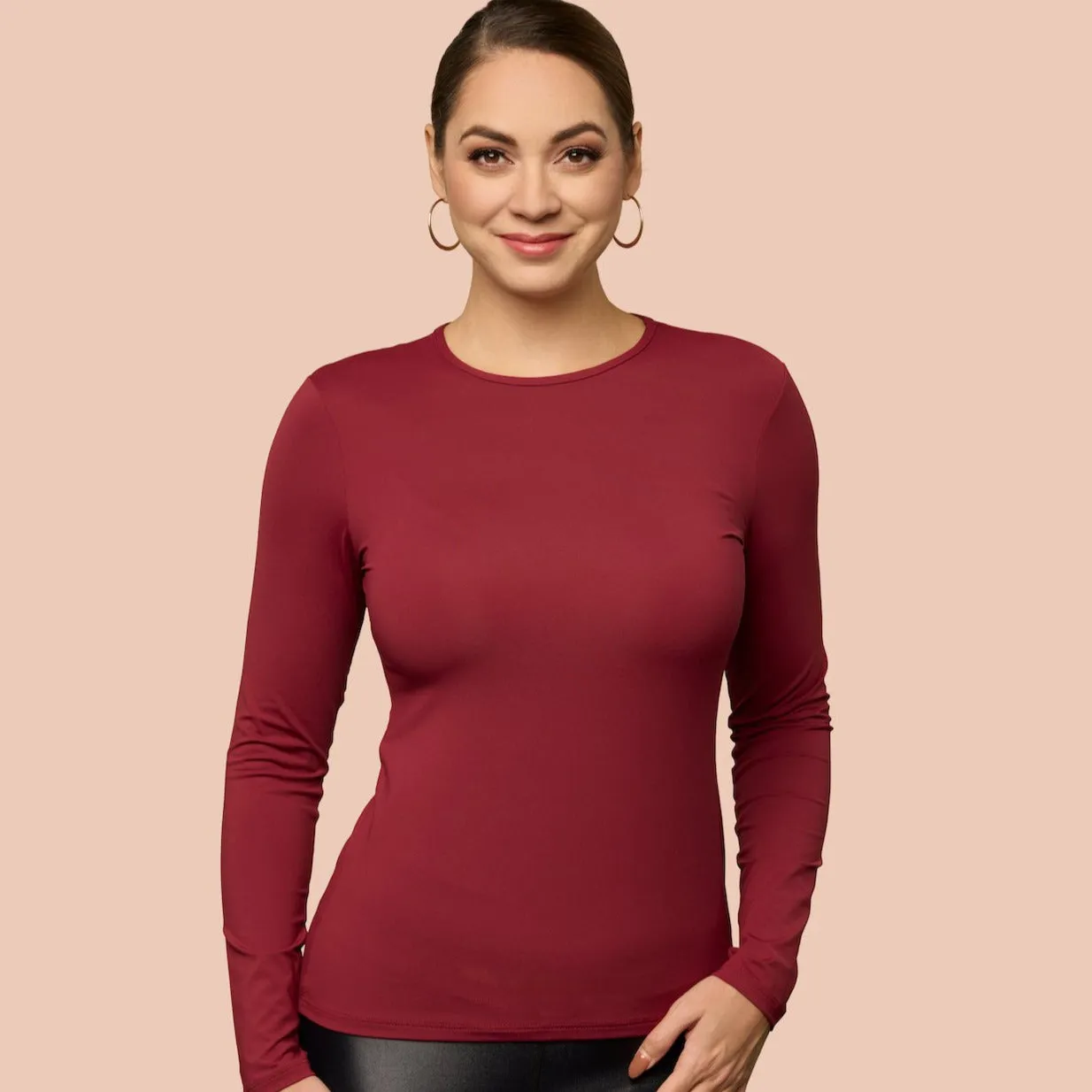 Long Sleeve Crew Neck Layering Top