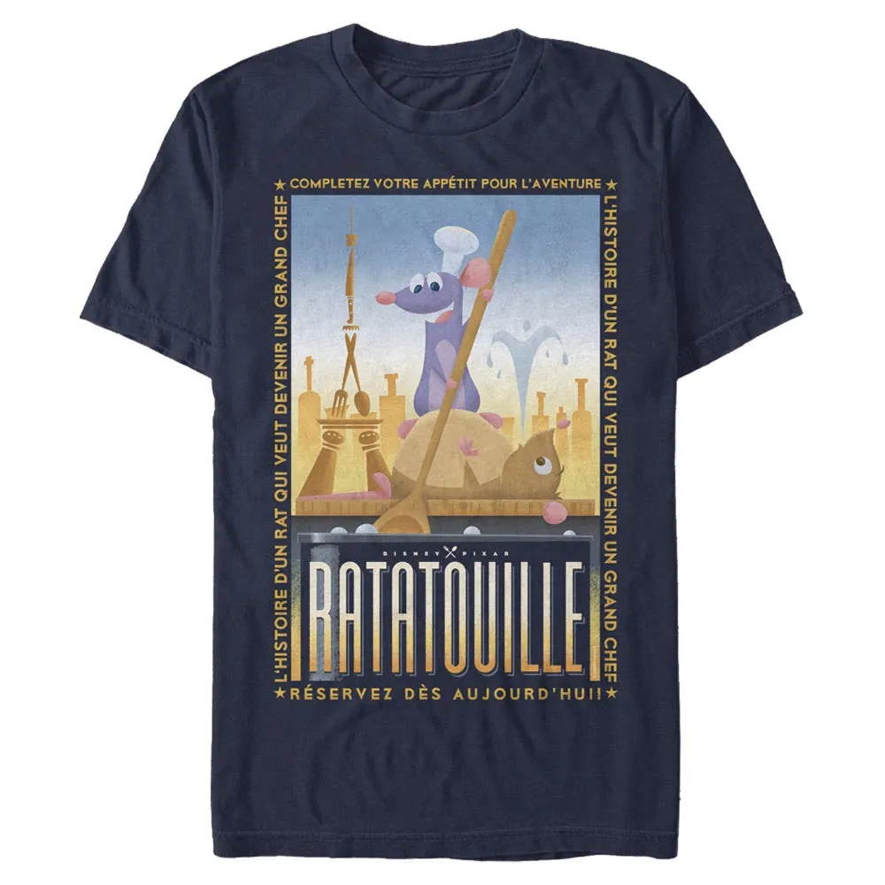 Mad Engine Disney Pixar Ratatouille Un Grand Chef Poster Men's T-Shirt