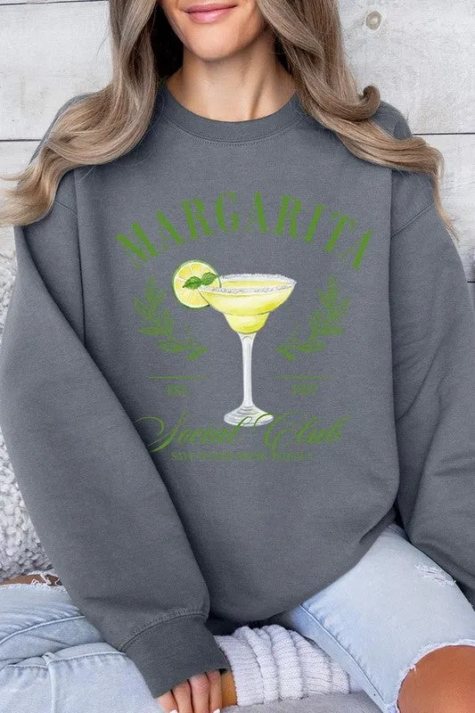 Margarita Cocktail Graphic Fleece Sweatshirts