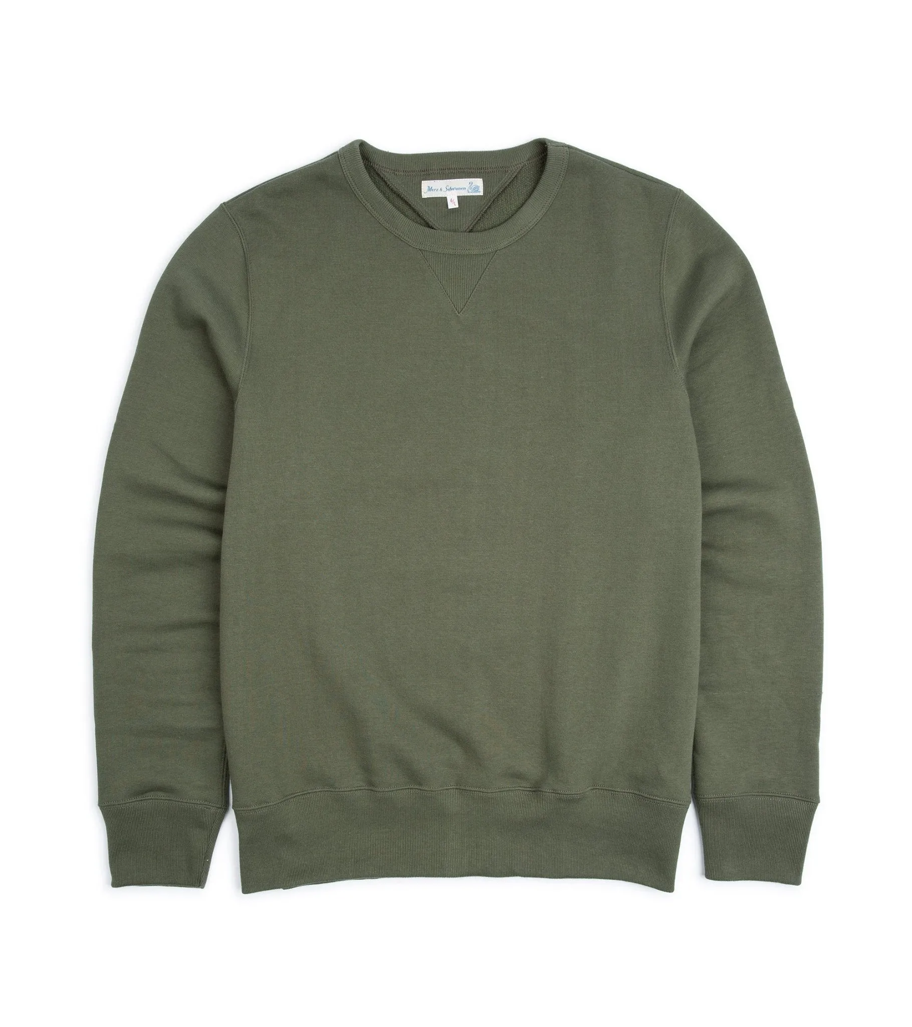 Merz b. Schwanen 346 Sweatshirt: Army Green