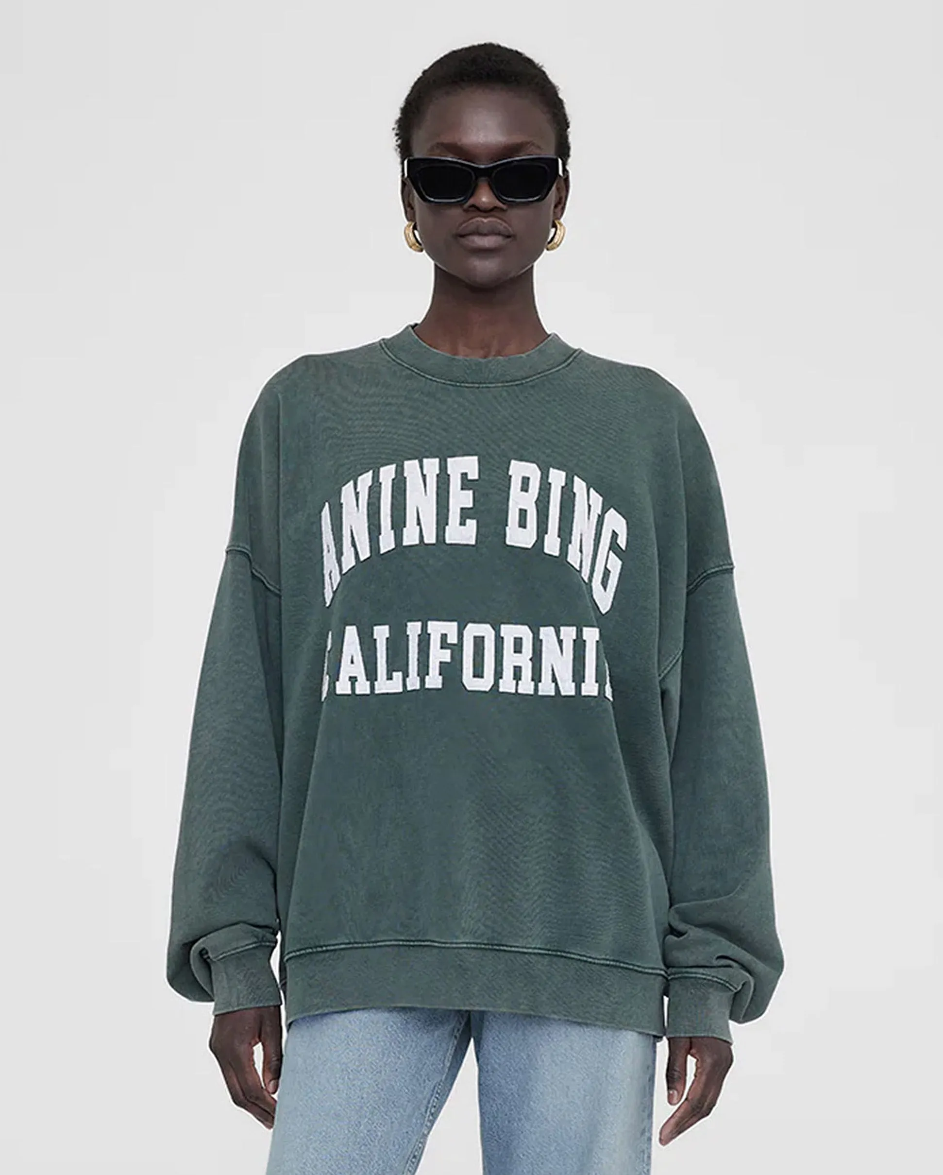 MILES SWEATSHIRT ANINE BING / WASHED DARK SAGE