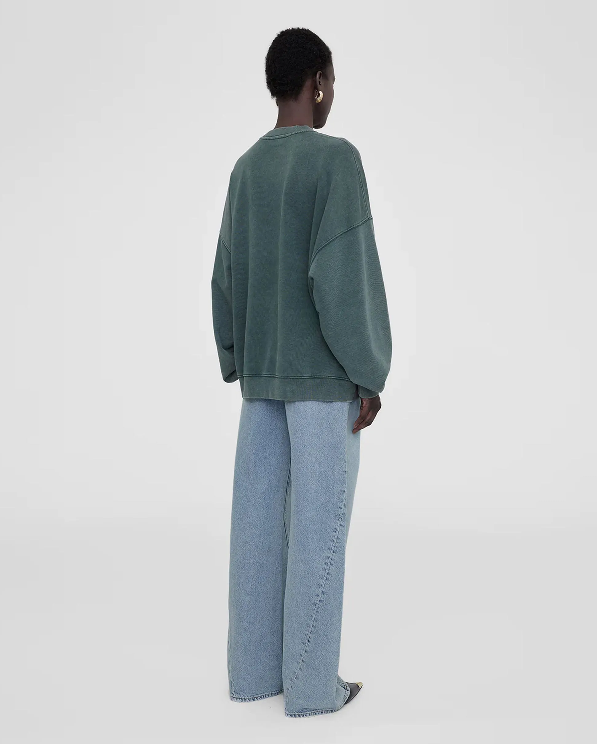 MILES SWEATSHIRT ANINE BING / WASHED DARK SAGE