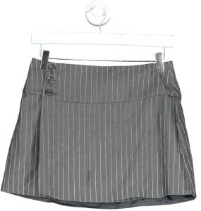 Mistress Rocks Grey Slate Pinstripe Mini Co-ord UK S