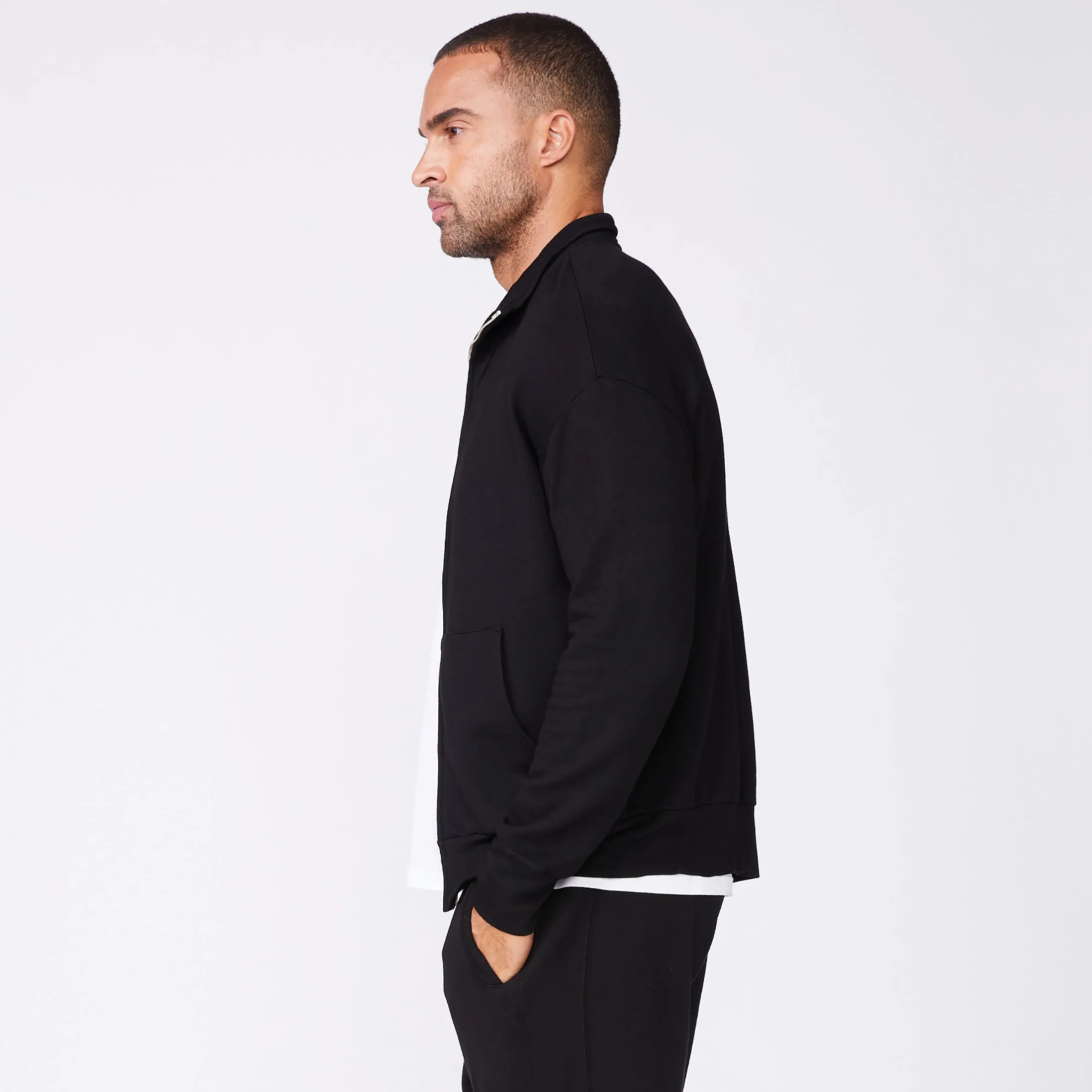 Mock Neck Zip Up