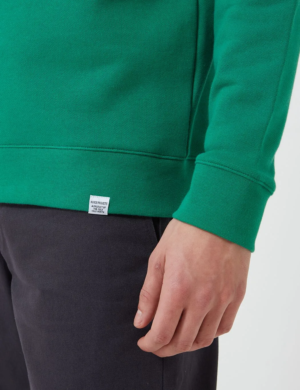 Norse Projects Vagn Classic Crew Sweatshirt (445gsm Cotton) - Sporting Green