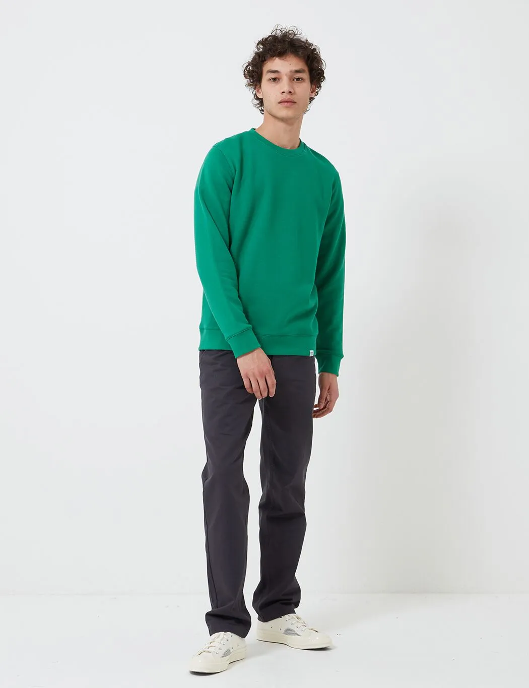 Norse Projects Vagn Classic Crew Sweatshirt (445gsm Cotton) - Sporting Green