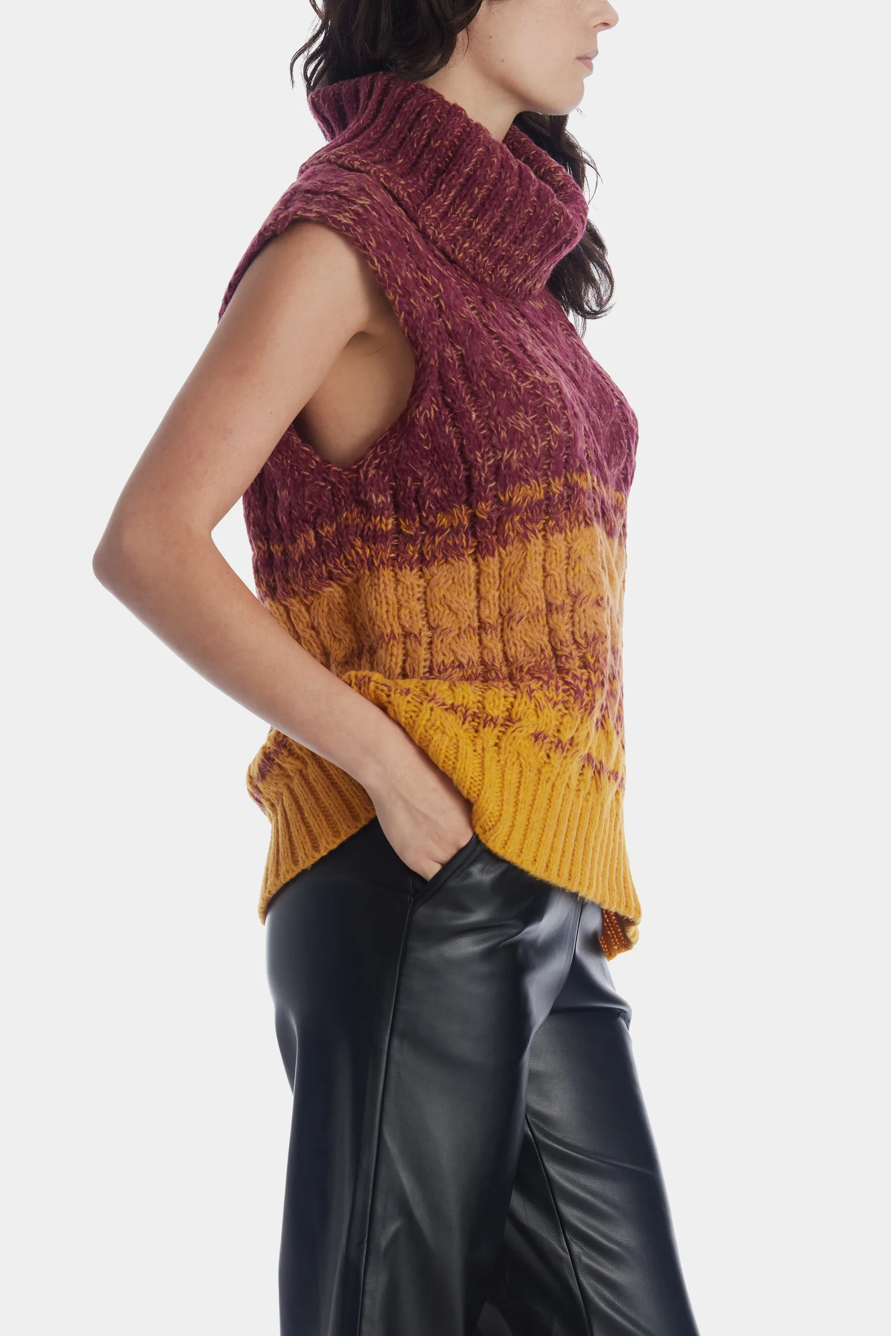 Ombre Cable Vest