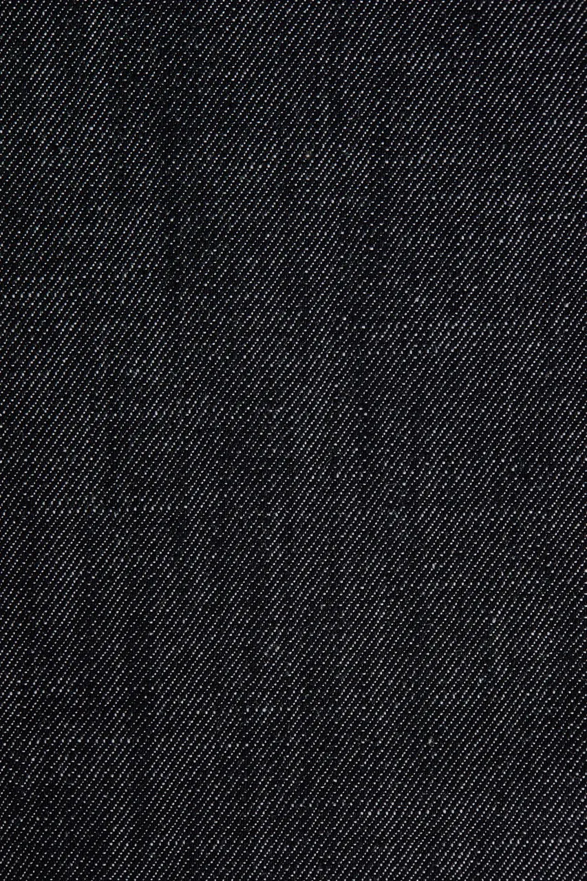 Organic Cotton Raw Denim in Graphite