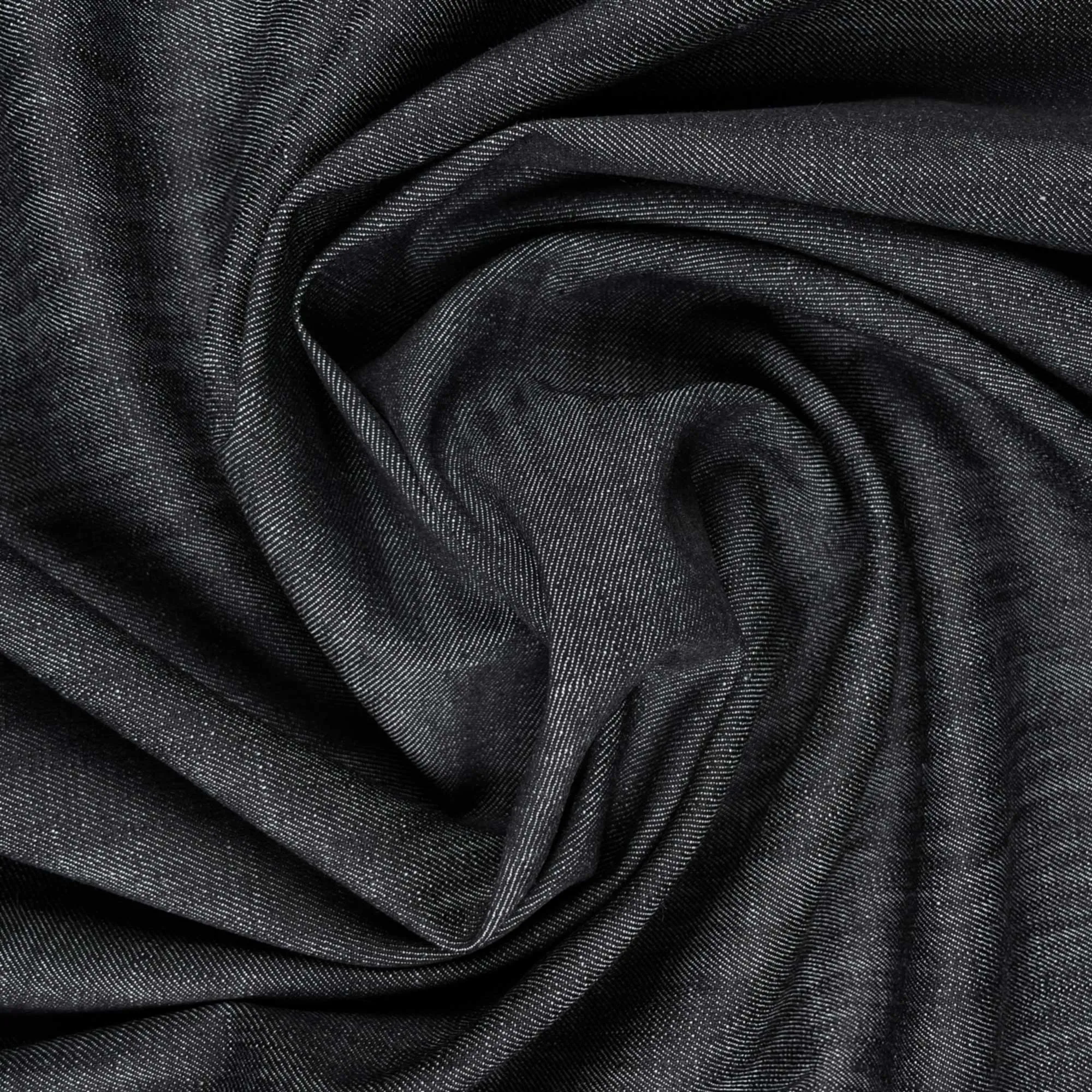 Organic Cotton Raw Denim in Graphite