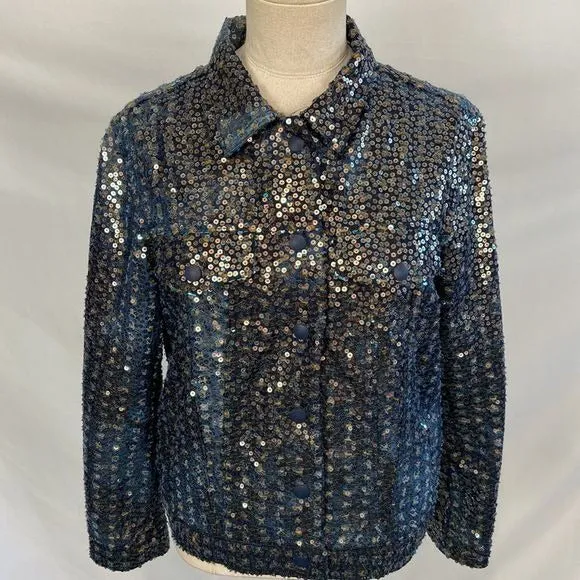 Ottod’AmeBlueSequined Jacket