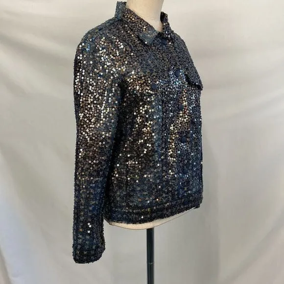 Ottod’AmeBlueSequined Jacket