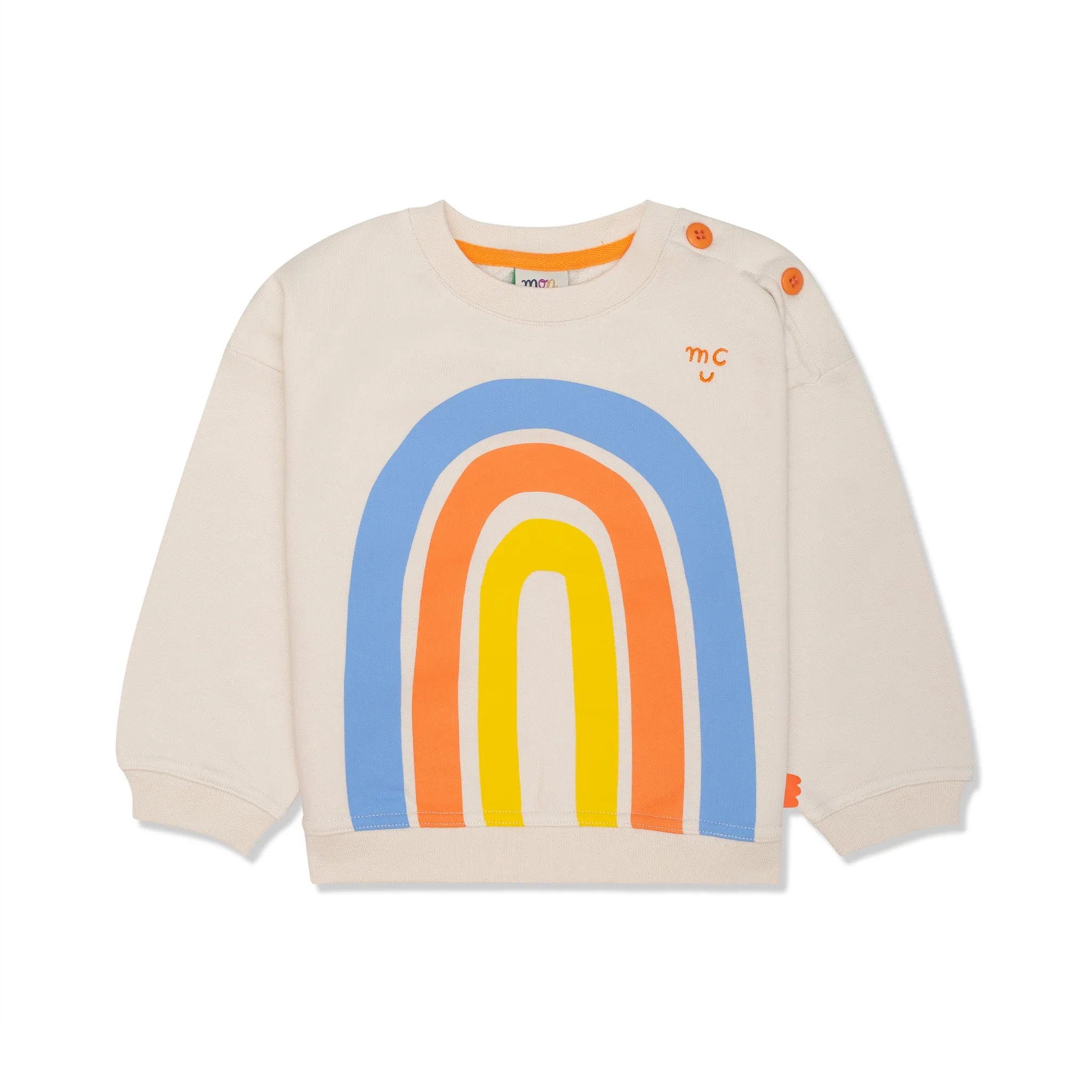 Recycled Cotton Coral Kid Sweatshirt