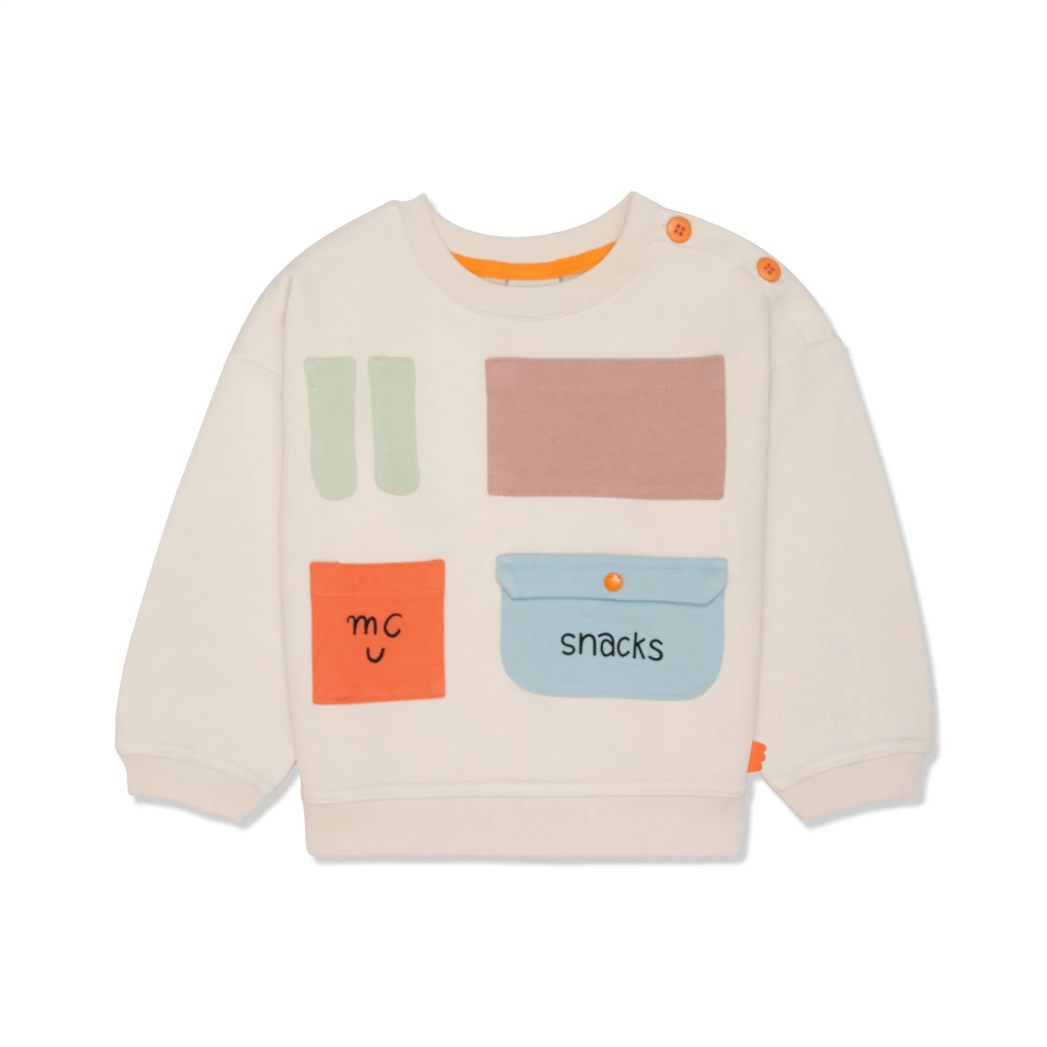 Recycled Cotton Coral Kid Sweatshirt