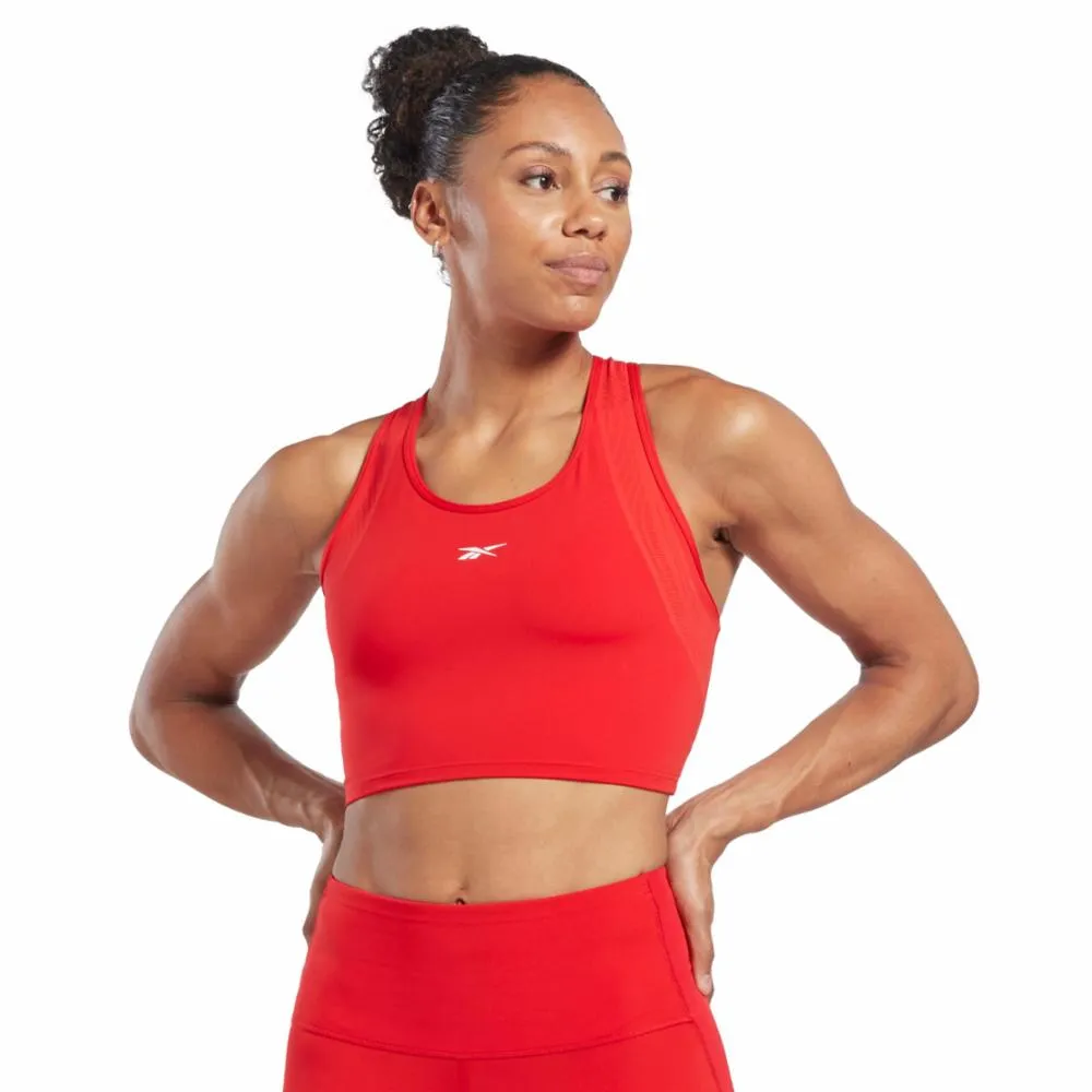 Reebok Apparel Women Lux Perform Crop Top VECRED