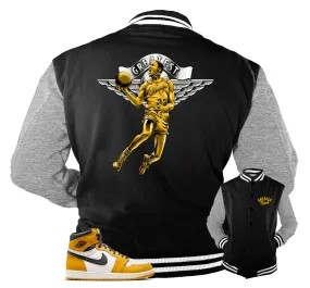 Retro 1 Yellow Ochre Jacket - Greatest - Black